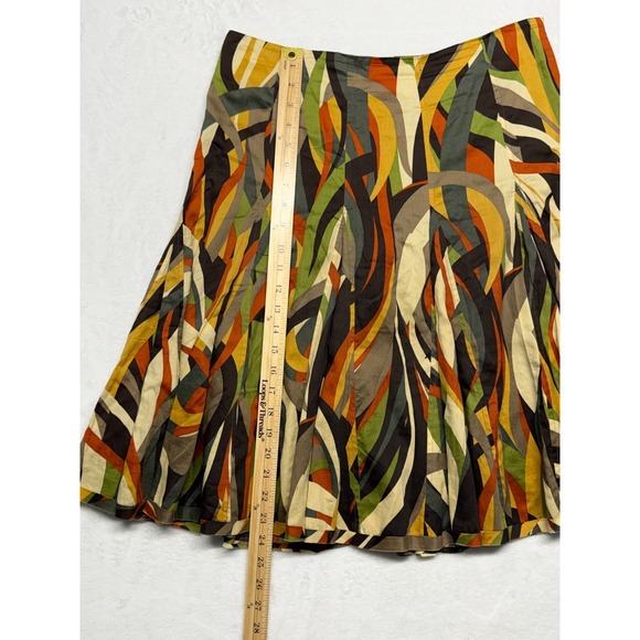 Artsy A-line Skirt Women's Size 8 Flowy Maxi Flared Boho Indie Kenneth Cole - Picture 6 of 10